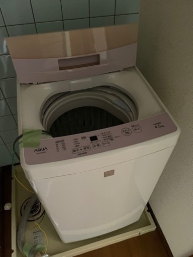 アクア 洗濯機4.5キロ2017年製 倉敷市茶屋町