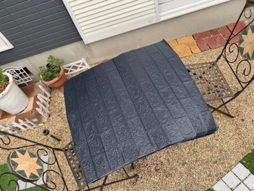 レンガ調壁紙　ダークグレー　70cm×77cm 厚さ3mm 21枚＋ハギレ（ご希望の方）