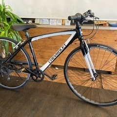 【SALE！通常価格より¥1000引き！CHEVROETシボレー前後タイヤ・チューブ新品！】アルミフレーム　6段変速　700×28c クロスバイク　ブラック　名古屋プレミアム商品券×金鯱マネー参加店舗 SALE！通常価格より¥1000引き！CHEVROETシボレー前後タイヤ・チューブ