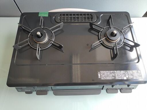 Rinnai都市ガス用ガスコンロ（型番: KG67BKL）中古品 引越し後未使用