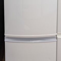 SHARP 2ドア冷蔵庫 SJ-14E4-KW 2017年製 ag-ad309