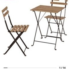 IKEA ガーデンテーブル&チェア2脚セット