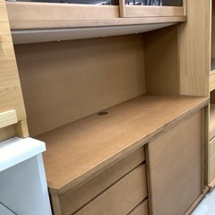 karimoku（カリモク）レンジボード  ２枚扉  ブラウン【トレファク堺福田店】