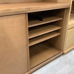 karimoku（カリモク）レンジボード  ２枚扉  ブラウン【トレファク堺福田店】