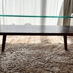 ローテーブル（天板はガラス）