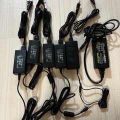 AC/DCアダプター6セット 100-240V 1A 動作品