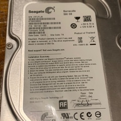 ①HDD 500gb seagate 正常動作品 barracu...