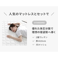 シングルベットフレーム×2    マットレスも２つ付き！