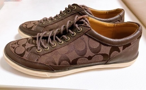COACH メンズ コーチ キャンパスローカット スニーカー ブラウン