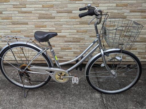 中古自転車 6段変速 26インチ （LEDオートライト） 軽整備済み 安い 防犯登録 町田市 相模原市127SO