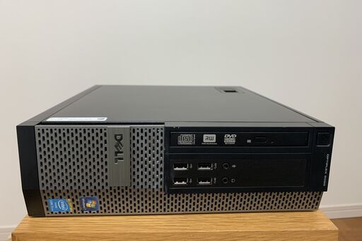 Dell社の小型パソコン OPtiplex 9020 sff, CPU i5-4570, メモリ 16GB、SSD 275GB(中古）