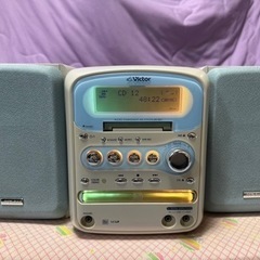 UX-QX1  コンポ　ビクター　CD カセット　MD   リモ...