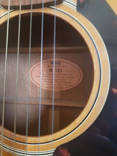 YAMAHA FG151 オレンジラベル 新品ピックガード＋ソフトケース、替え弦