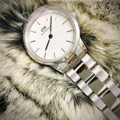 ダニエルウエリントン／ICONIC LINK 32 STEEL WHITE 〜新品未使用