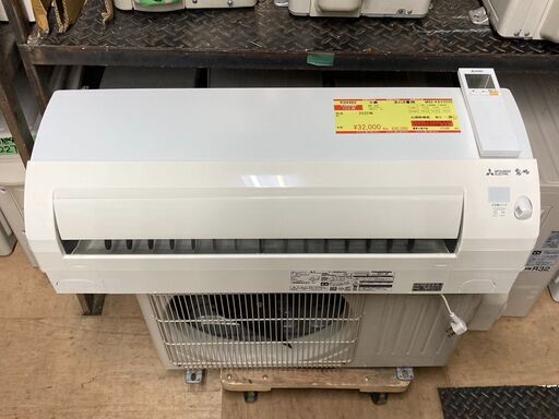 K04462　三菱　中古エアコン　主に6畳用　冷房能力　2.2KW ／ 暖房能力　2.2KW