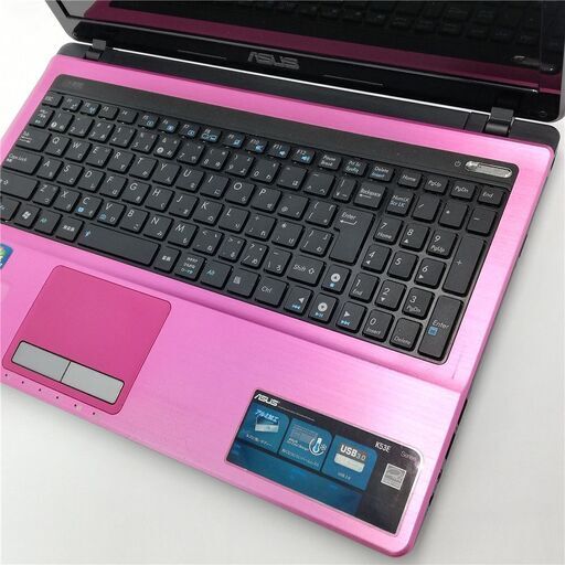 送料無料 おまけ有 新品SSD 15.6型 ピンク ノートパソコン ASUS K53E 中古良品 Core i5 8GB DVDマルチ 無線 Webカメラ Windows10 Office 送料無料 おまけ有 新品SSD 15.6型 ピンク ノートパソコン ASUS K53E