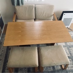 無印良品　リビングダイニングテーブルセット