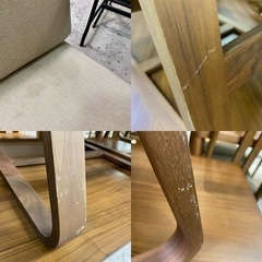 【愛品館 江戸川店】MUJI（無印良品）ダイニングテーブル3点セット ID:152-008728-007