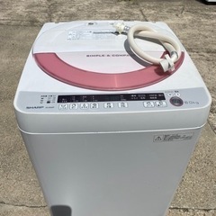 シャープ　洗濯機　ES-GE60P-P　2015年製　6.0㎏●...