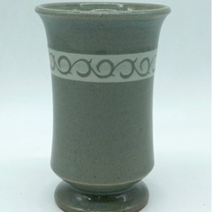 未使用■フリーカップ■陶器■約φ9.5×高さ14.5cm