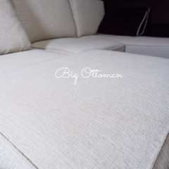 ☑️ラクm売約済　アルモニア15万L字ビッグカウチコーナーソファー＋オットマンセット