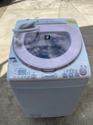 シャープ　洗濯機　ES-TX84KS　8kg　2015年製●AA08W044