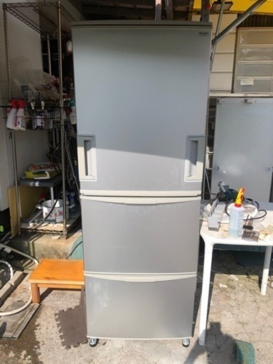【リサイクルサービス八光】2008年製　シャープ  冷蔵庫（345L・左右開き） SJ-WA35P-S