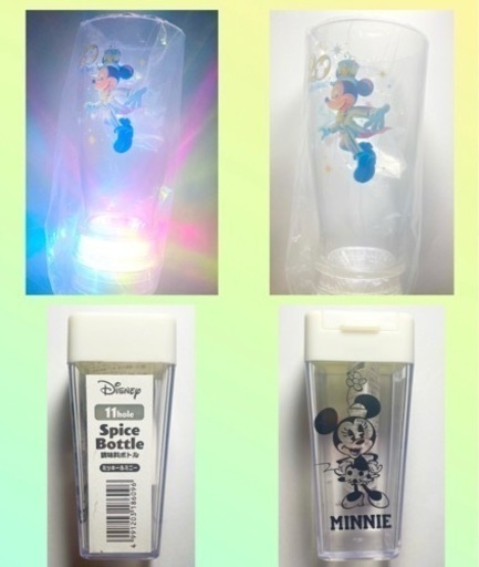 ディズニー　ミッキー　容器　グラス　　　調味料　ボトル
