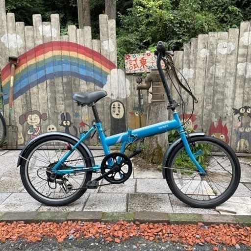 【3725】折り畳み　20インチ　前後タイヤ新品　8,300円（防犯・税込）