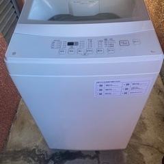 【美品中古品】洗濯機　ニトリntr60 2021年　6kg 