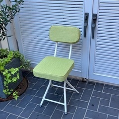 【売約済】折り畳み椅子 ダイニングチェア グリーン