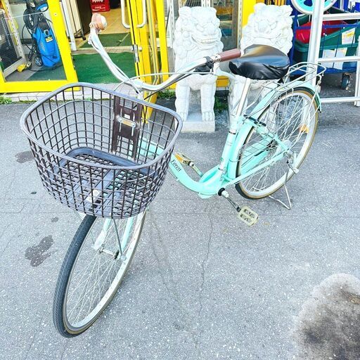 4/7Forest 自転車 I love nature モスグリーン 26インチ 切替なし