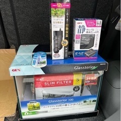 GEX グラステリア 300/600 フレームレス水槽セット