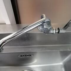 【マルゼン】一槽シンク BS1-076  幅750×奥行600×高さ800(mm)　自在水栓付き