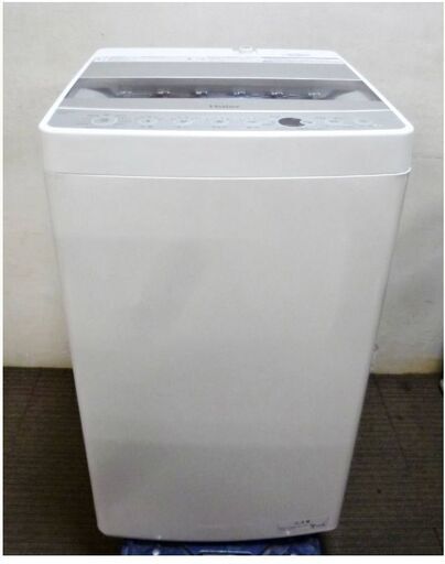 【高年式　2021年製　3ヵ月保証】ハイアール/Haier　全自動洗濯機　JW-AE55　5.5㎏　動作良好　イオンオリジナル　シルバーカラー