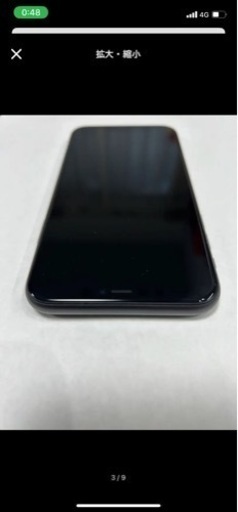 美品iPhone11 ブラック　Simフリー　バッテリー新品