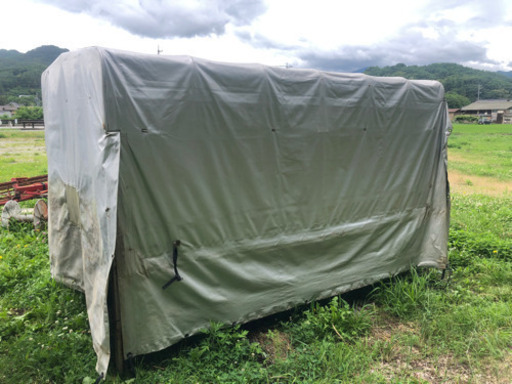 1トントラック荷台(荷台のみ)幌セット（中古)マツダのボンゴ外すの物