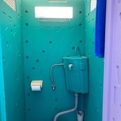 旭ハウス　仮設トイレ簡易水洗式　AUトイレ【中古品】引き取り 旭ハウス 仮設トイレ簡易水洗式 AUトイレ【中古品】引き取り