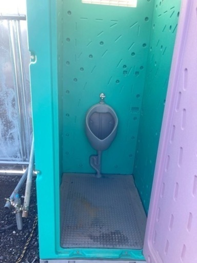 旭ハウス　仮設トイレ簡易水洗式　小便器用トイレ【中古品】引き取り