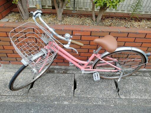(chariyishy出品)24インチ自転車ピンク　3段ギア付き、オートライト付き