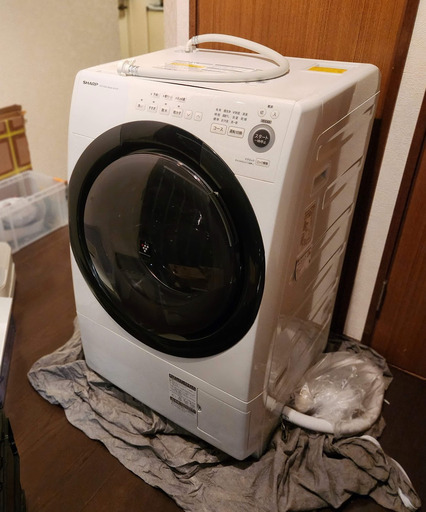 2021年製：シャープドラム式洗濯乾燥機：専門業者清掃済み