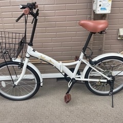 折りたたみ自転車（ライト､ギア、鍵付き）