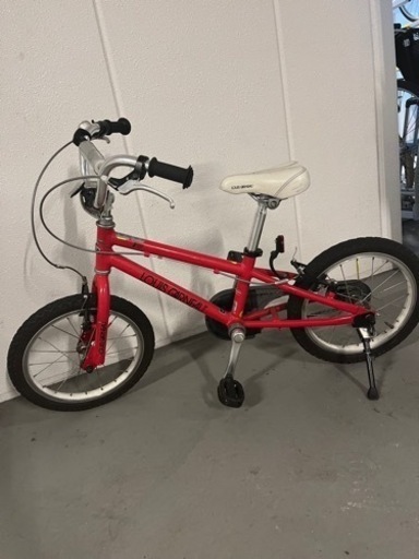 キッズ自転車　ルイガノ　レッド　16インチ　補助輪　注釈アリ