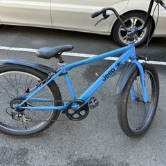 ② 急募　jeep ジープ　ファットバイク　極太タイヤ　艶消しブルー　26インチ　中古