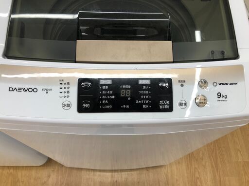 全自動洗濯機 Daewoo DW-MT90GD 2018年製 未使用 入荷しました。