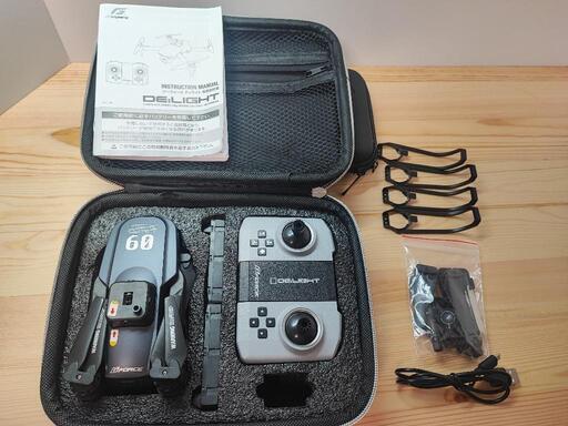 動作確認済み　 DE:LIGHT フォルダブルドローン リモコン GB340中古