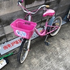 修理必要　プリンセスの自転車