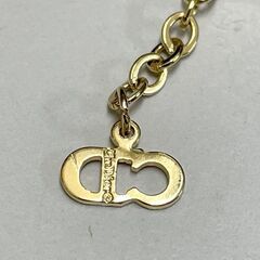 本物 Christian Dior ネックレス バッグモチーフ ゴールドカラー 