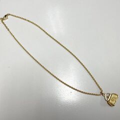 本物 Christian Dior ネックレス バッグモチーフ ゴールドカラー 