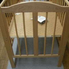 R073 ワンタッチ 折りたたみミニベビーベッド ハイタイプ Used・美品